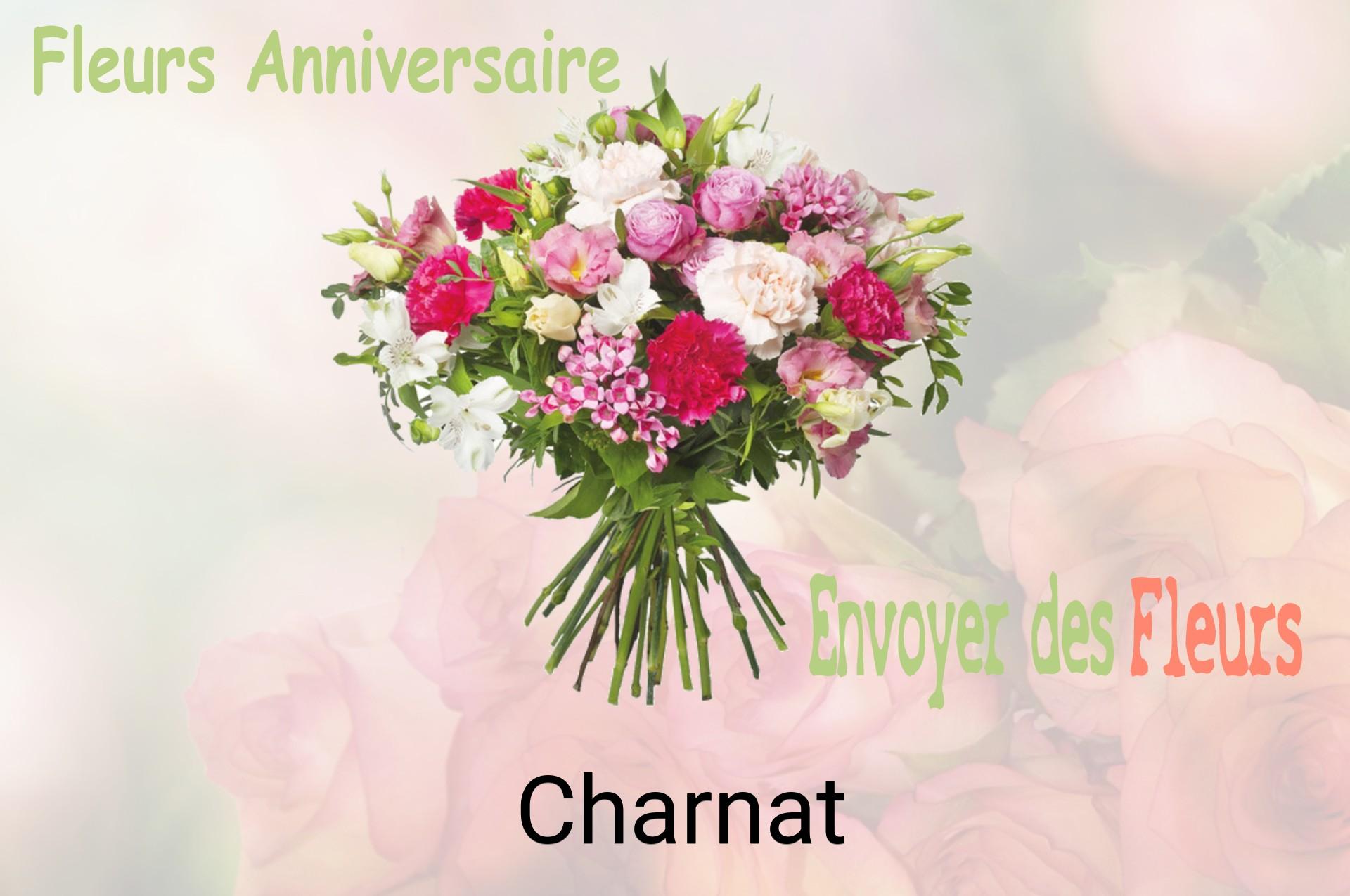 Bouquet de fleurs d’anniversaire livré à Charnat